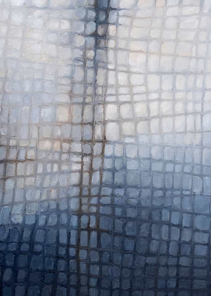 Blue brown abstract