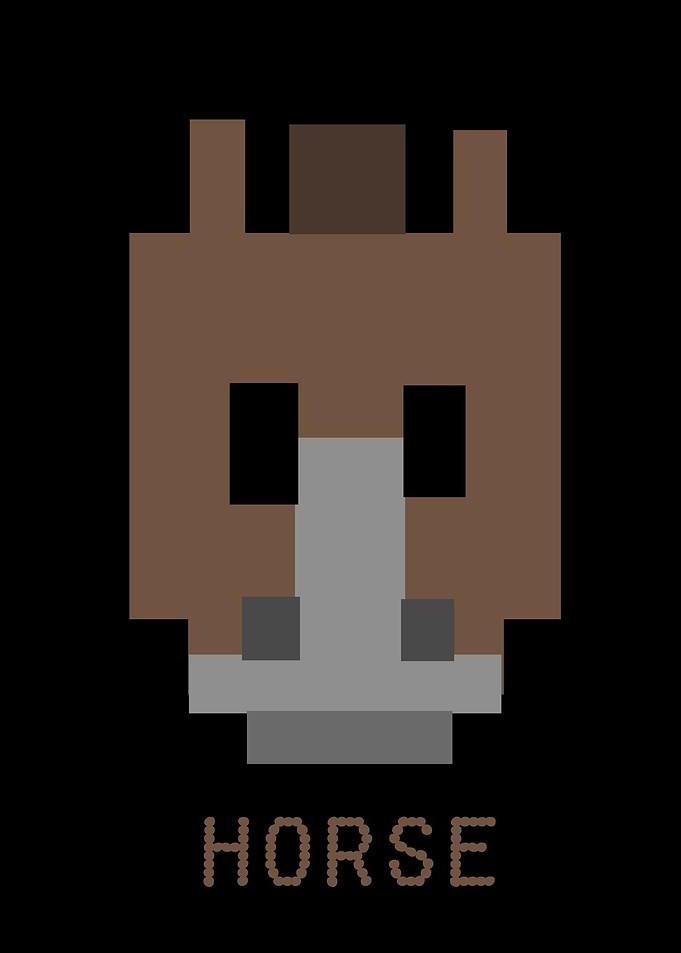pixel horse icon