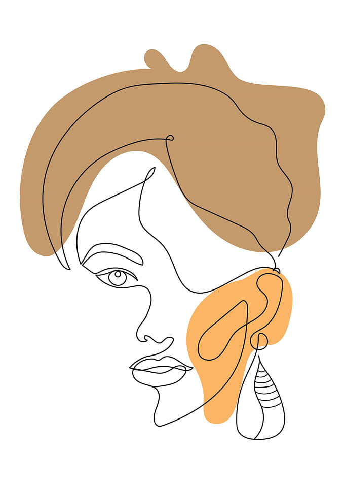continuous line face
