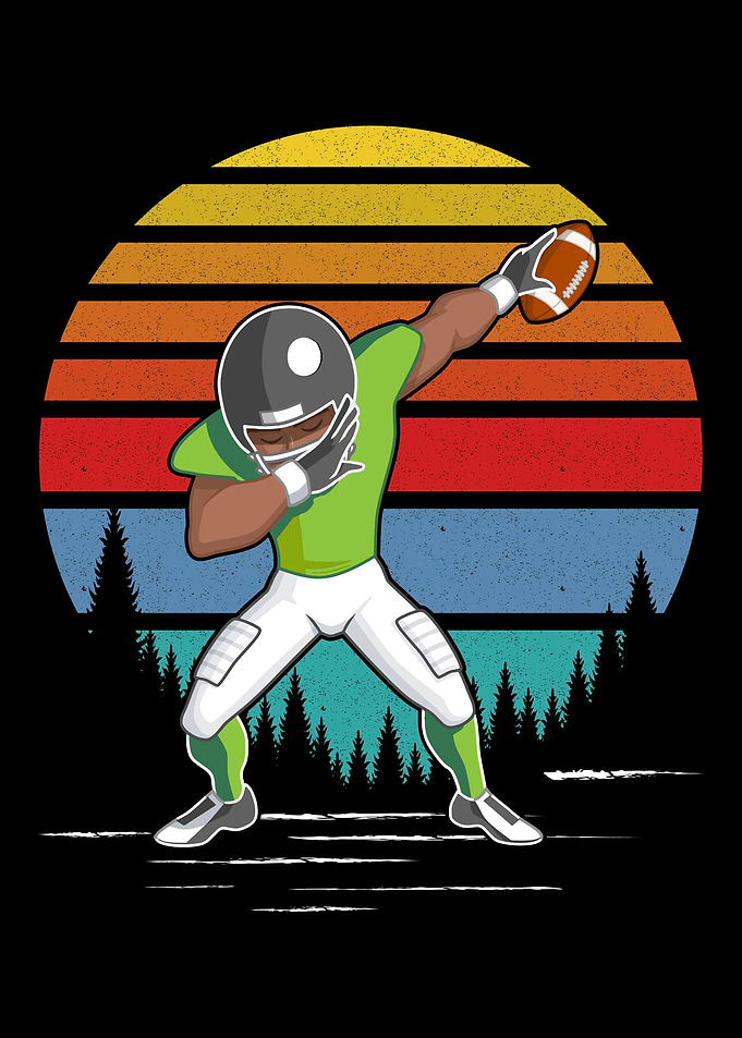 Dabbing American Football