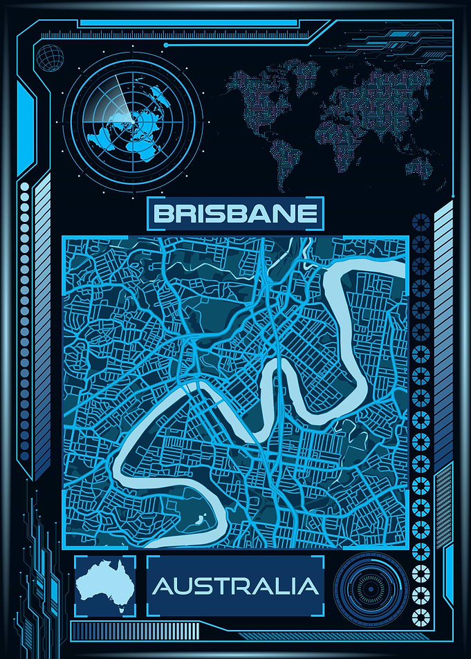 Brisbane Map Australia