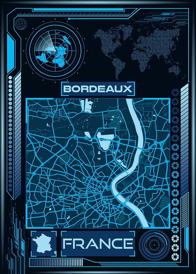 Bordeaux Map France