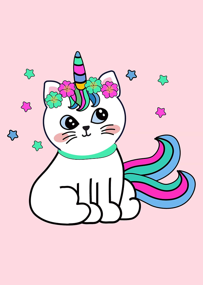 Cute Unicorn Cat