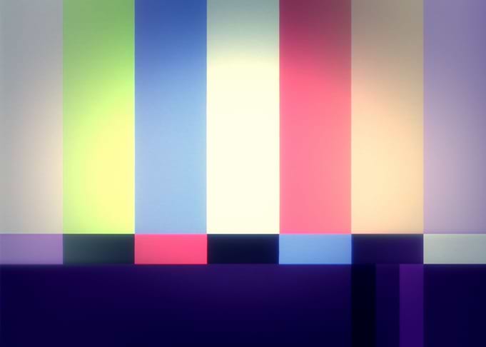 Test pattern TV distorted