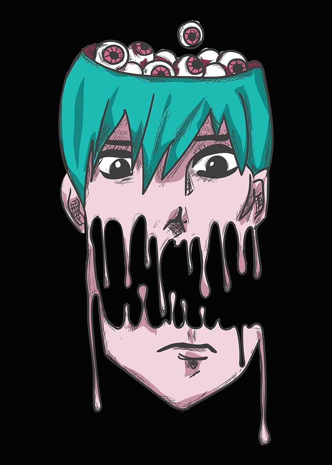 Weirdcore Anime Boy