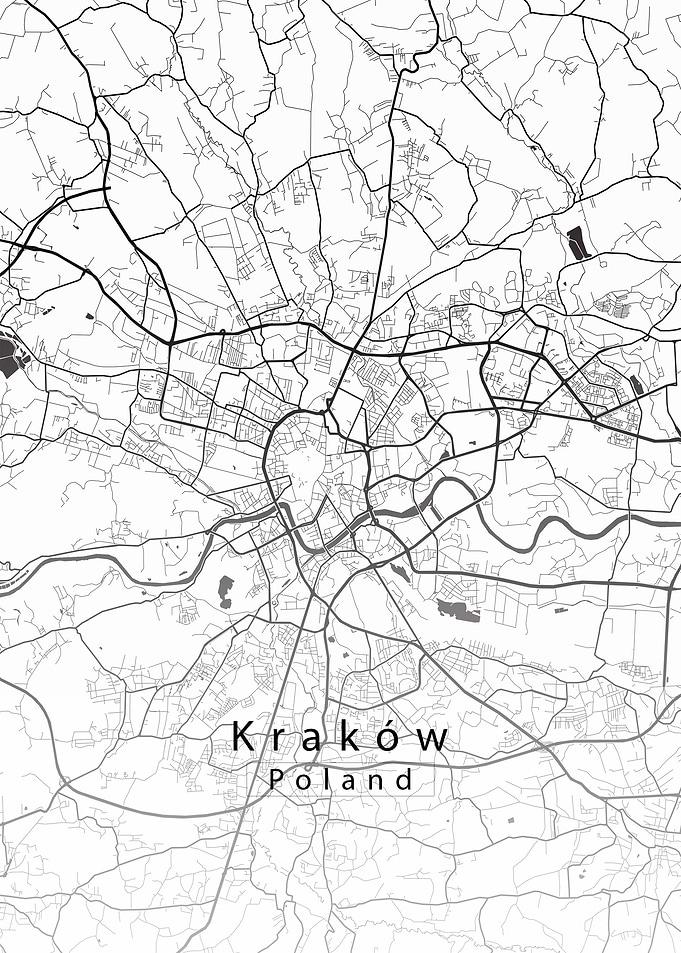 Krakow City Map