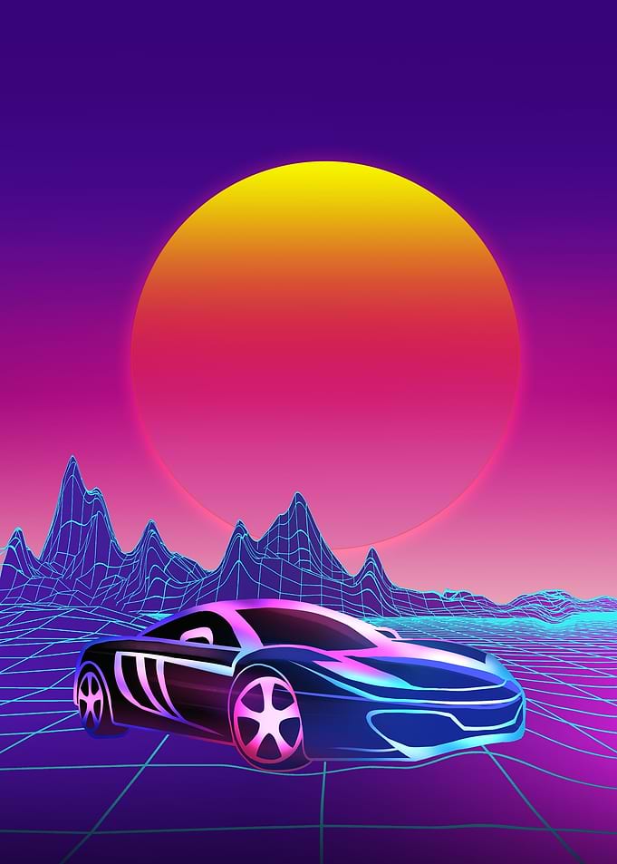 Sport Car by Sunset