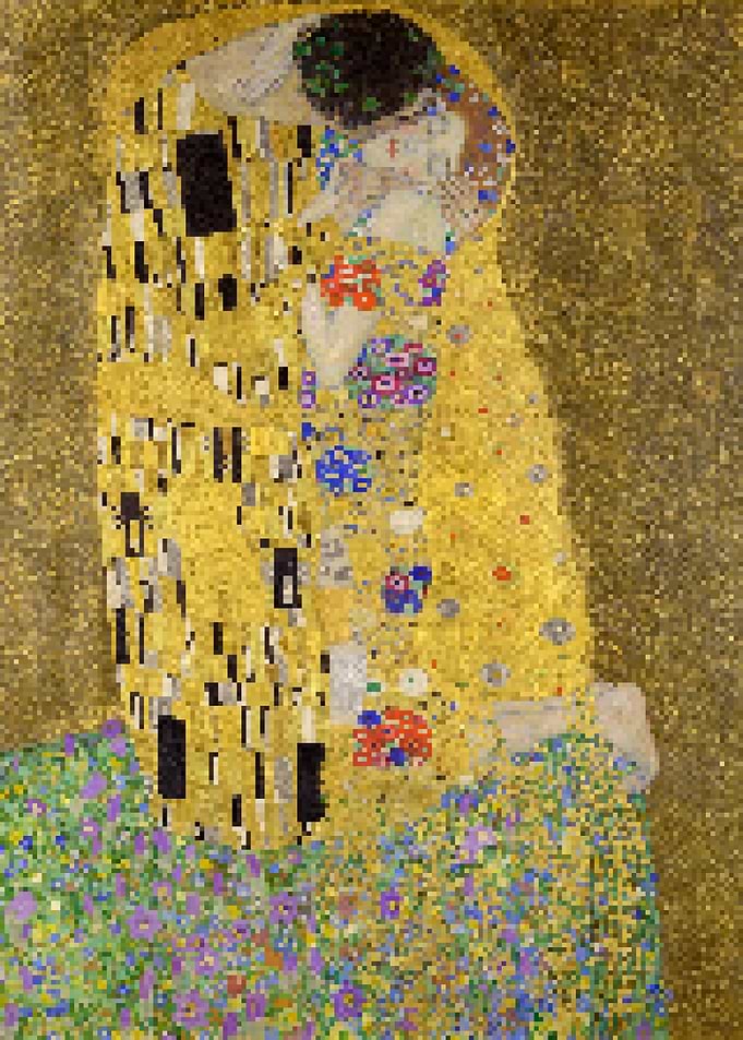 The Kiss Pixel Art