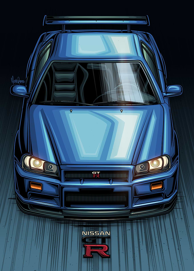 Nissan Skyline R34 Blue