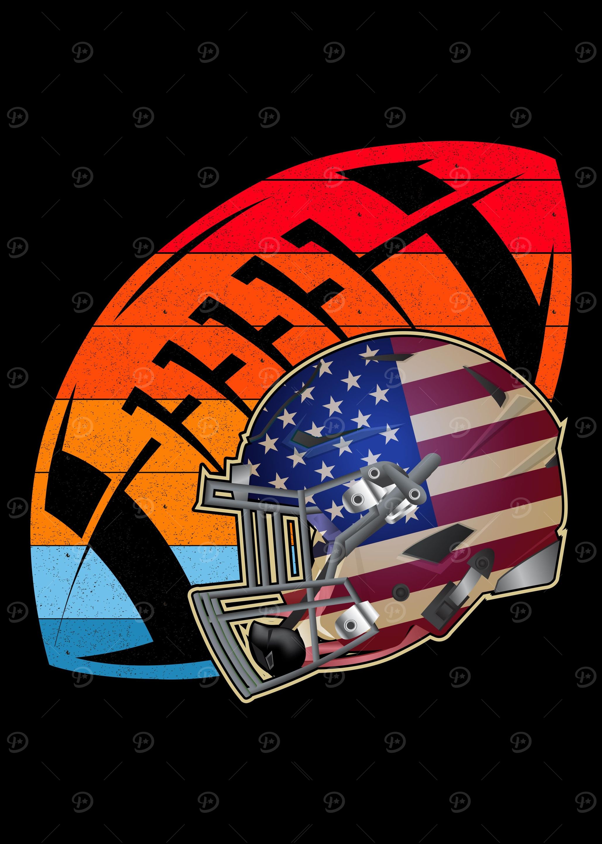 American Football Helmet