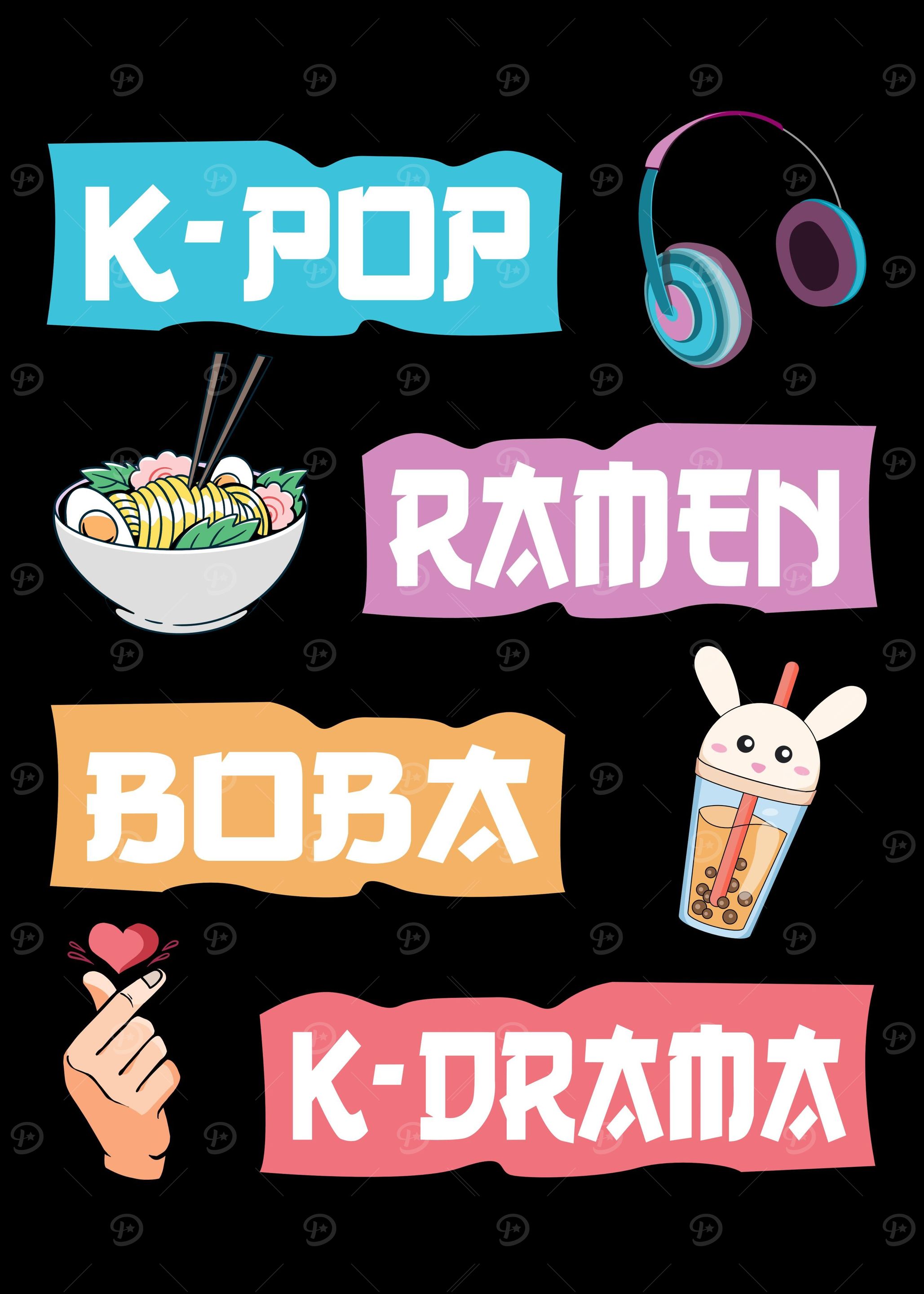 Anime KPop Ramen Boba
