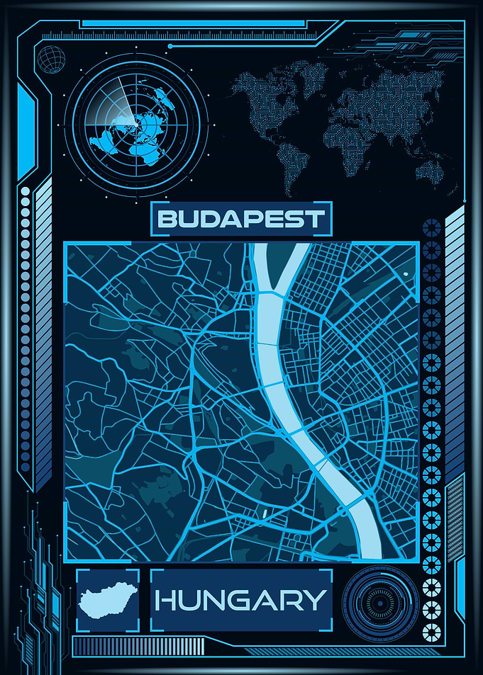 Budapest Map Hungary