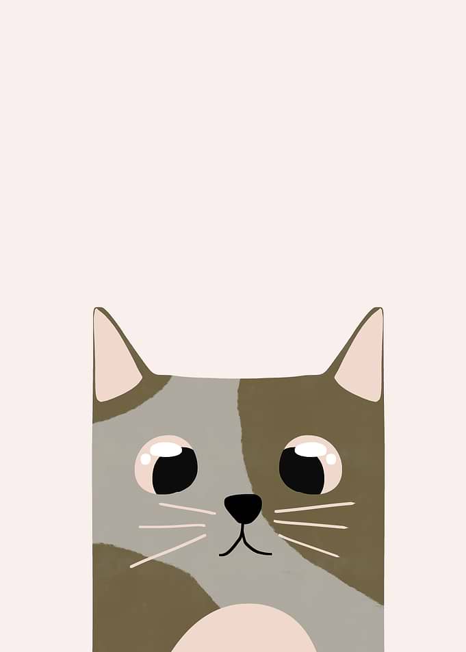 Cute Peeping Cat