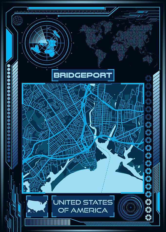 Bridgeport Map USA