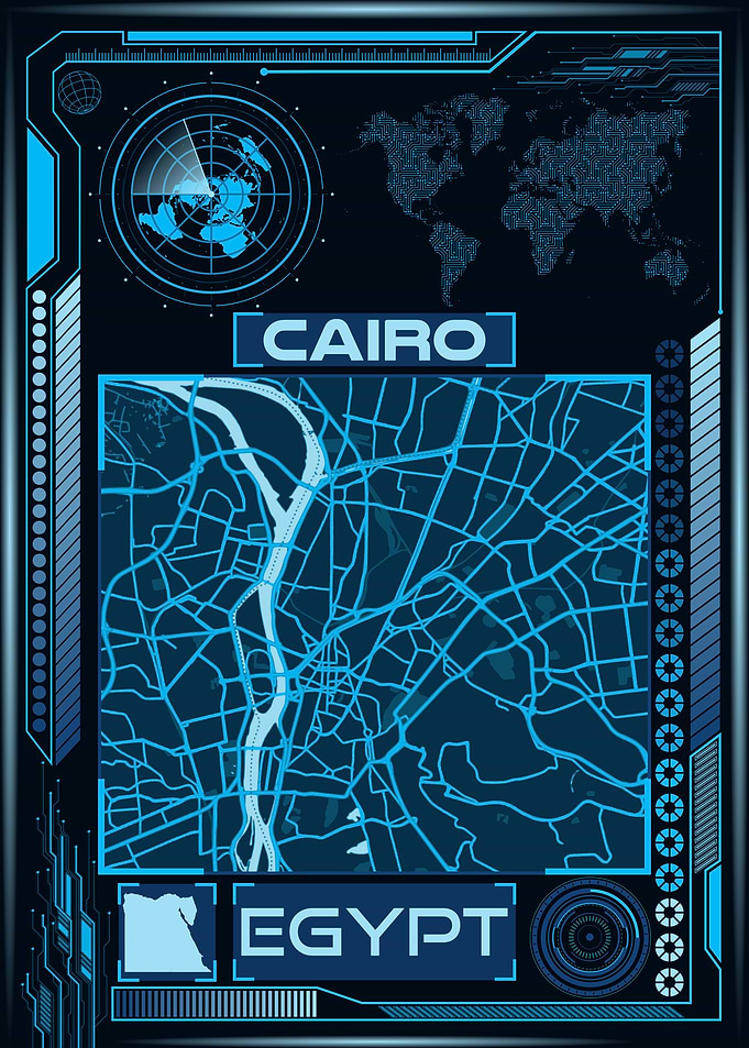 CAIRO MAP EGYPT