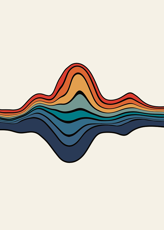 Abstract Colorful Waves