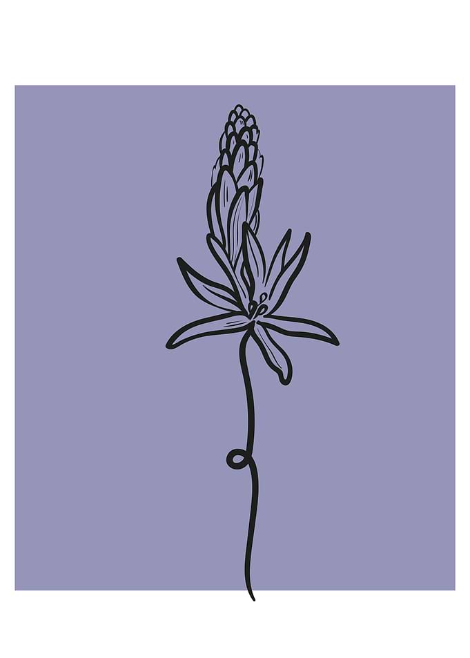 Abstract Floral Minimalart