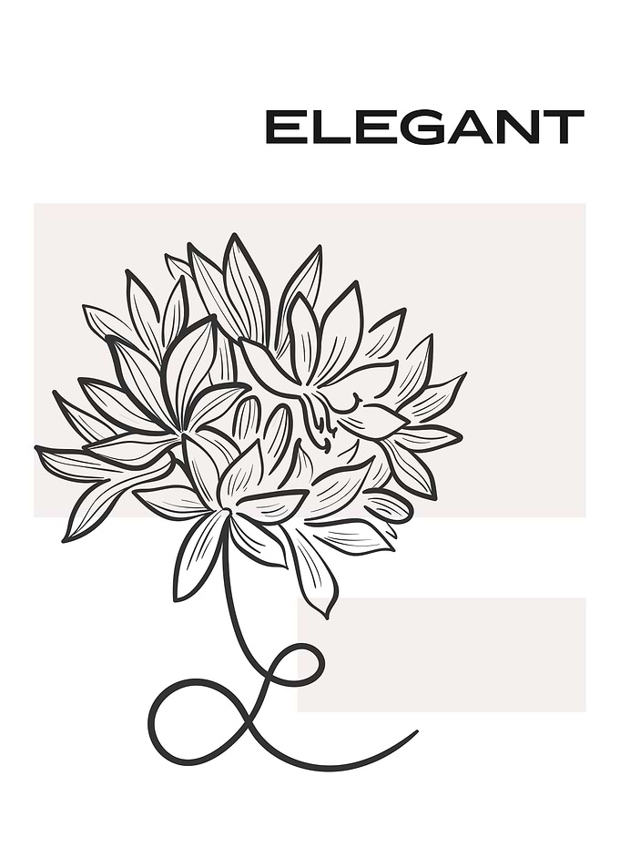 Tropical elegant flower
