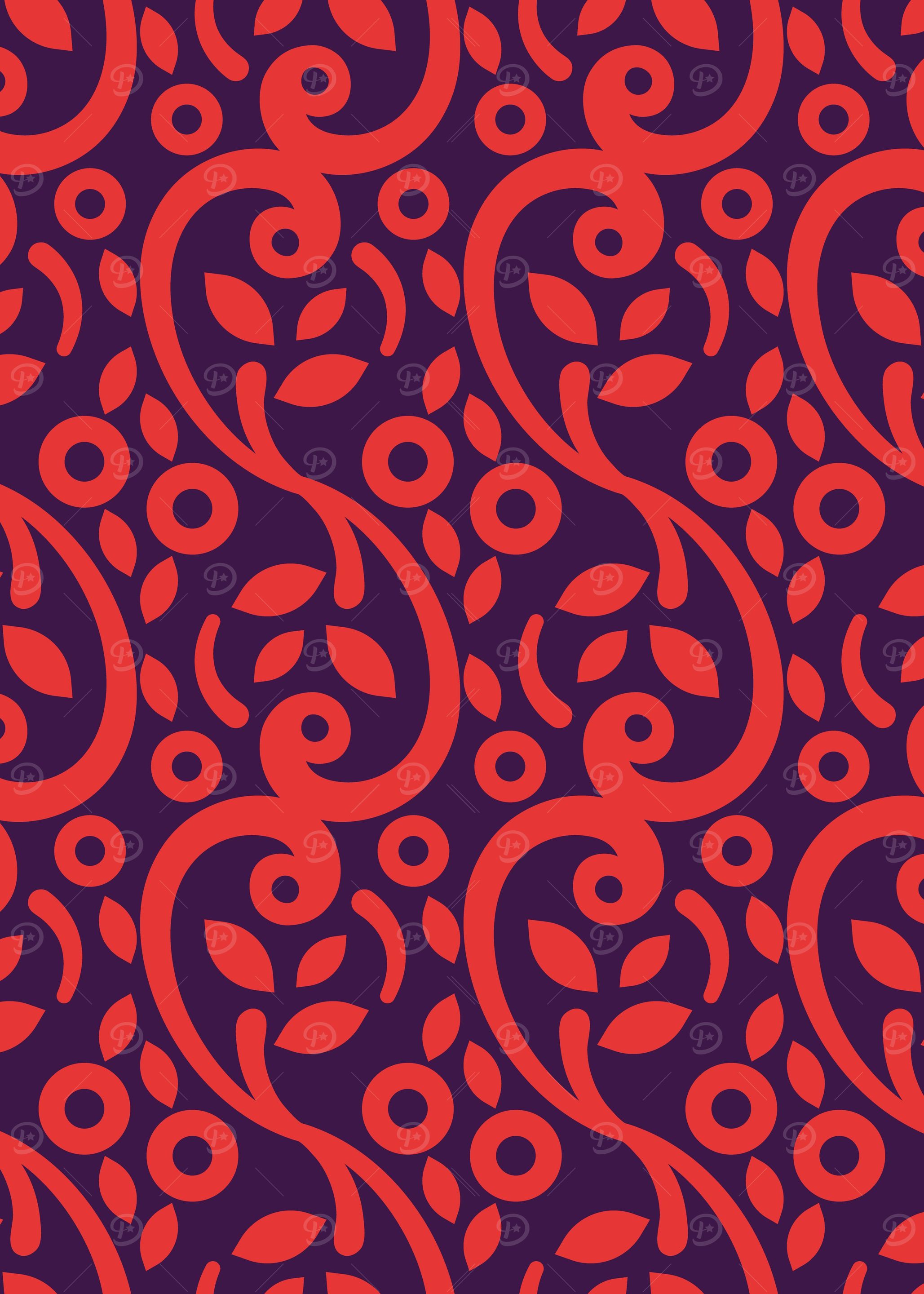 Red swirls