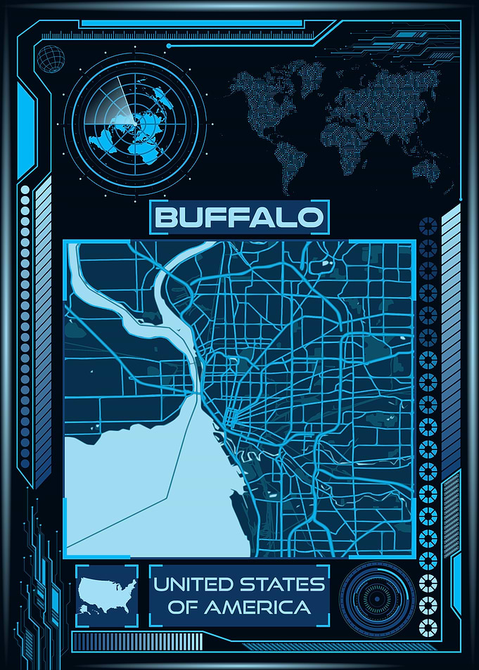 BUFFALO MAP USA