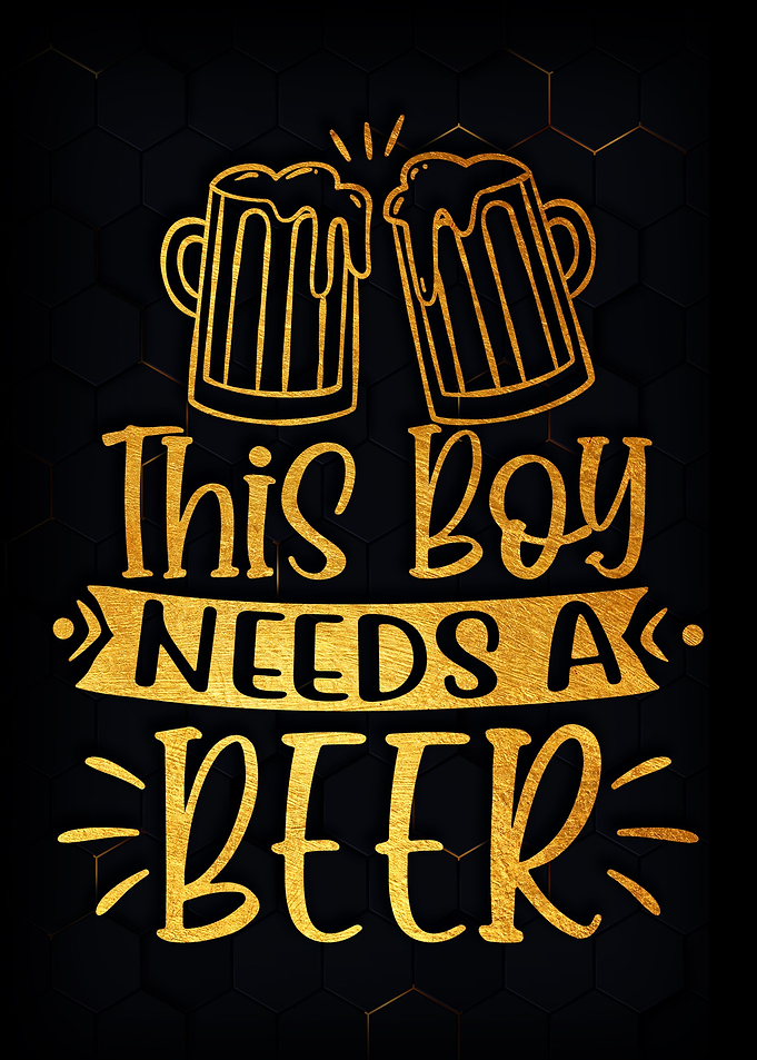 This boy needs a beer