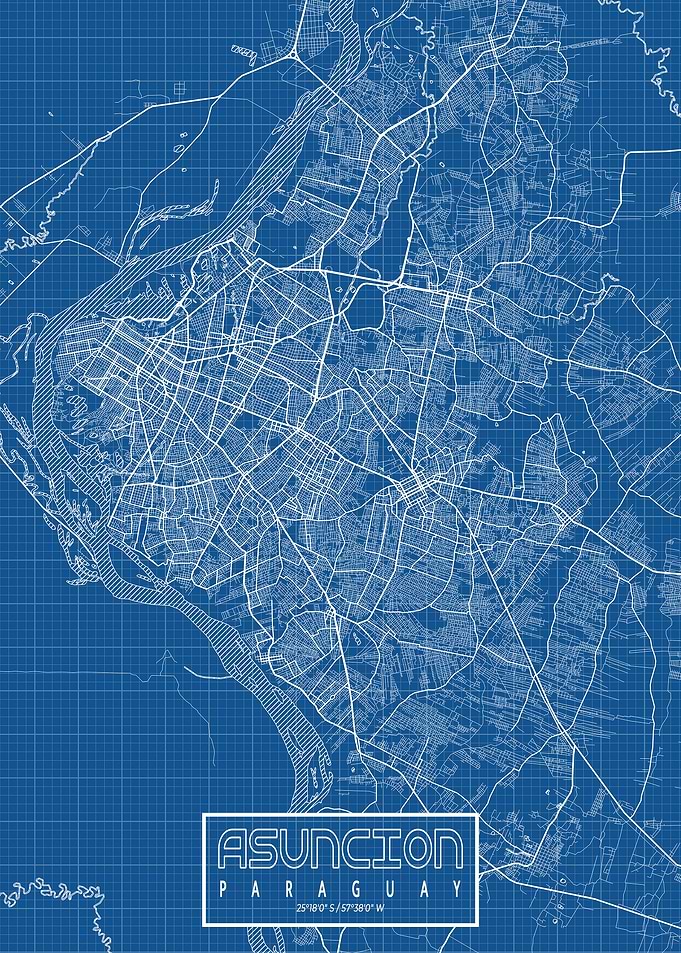 Asuncion Map Blueprint