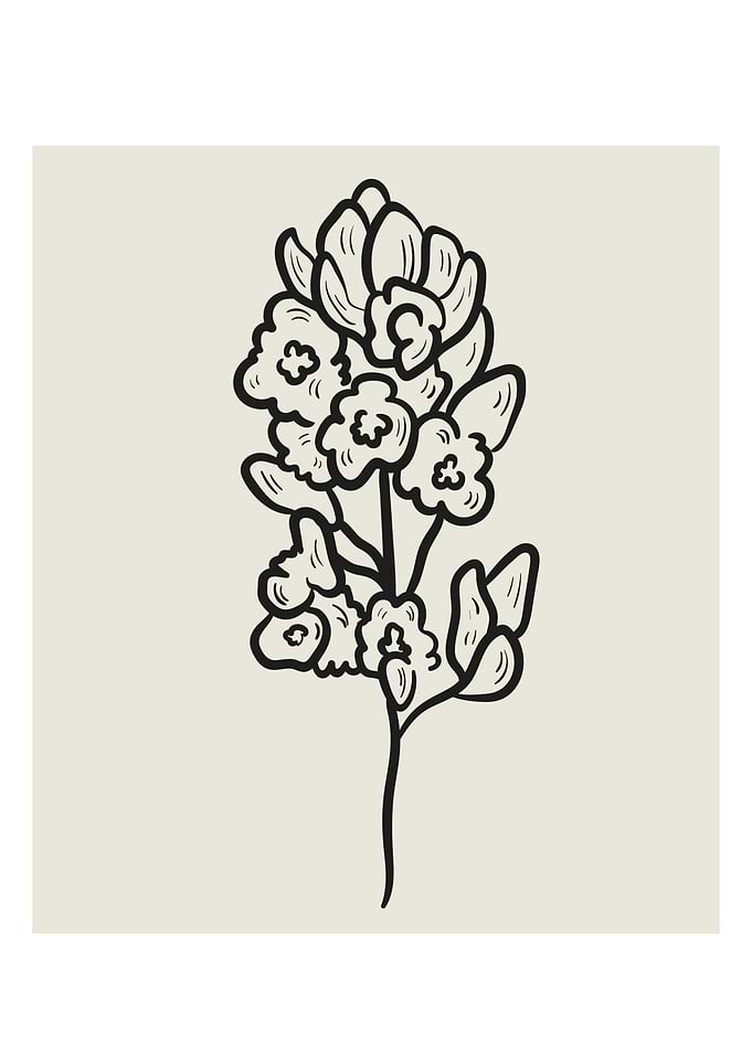 Garden spring flower art