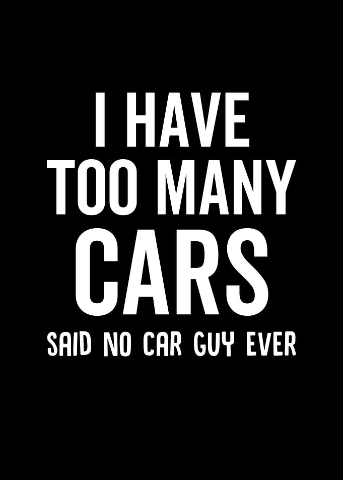 I Have Too Many Cars Said