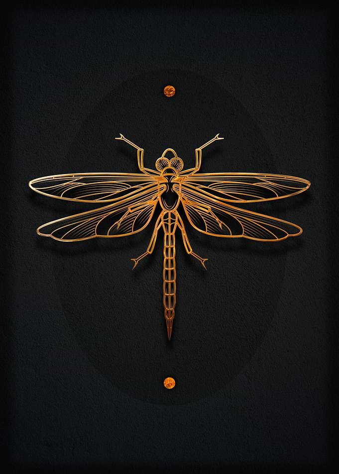 Dragon-fly gold