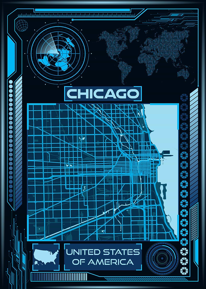 CHICAGO MAP USA
