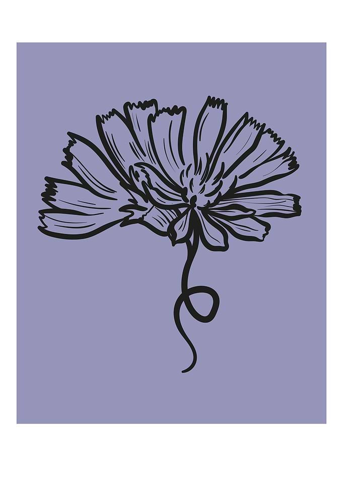 Daisy Flower modern art