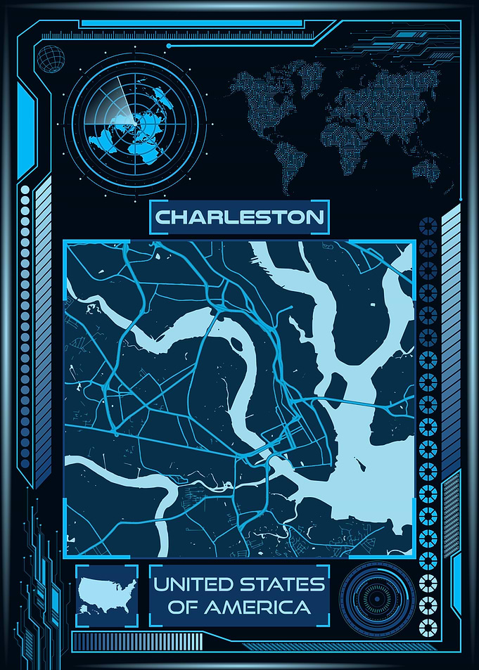 CHARLESTON MAP USA