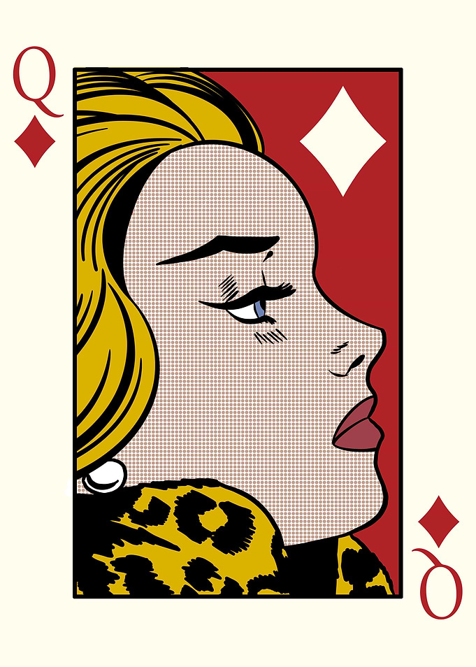 Pop Art Queen of Diamonds