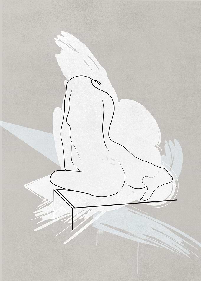 Woman line body
