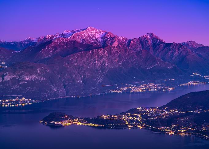 Lake Como and its mountain