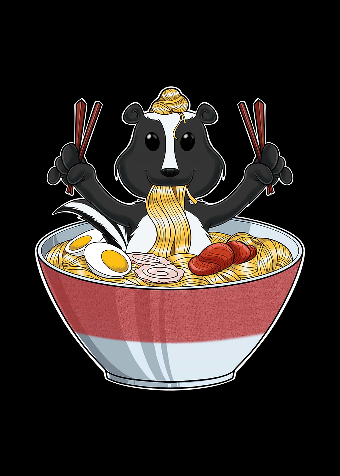 Kawaii Skunk Japan Ramen