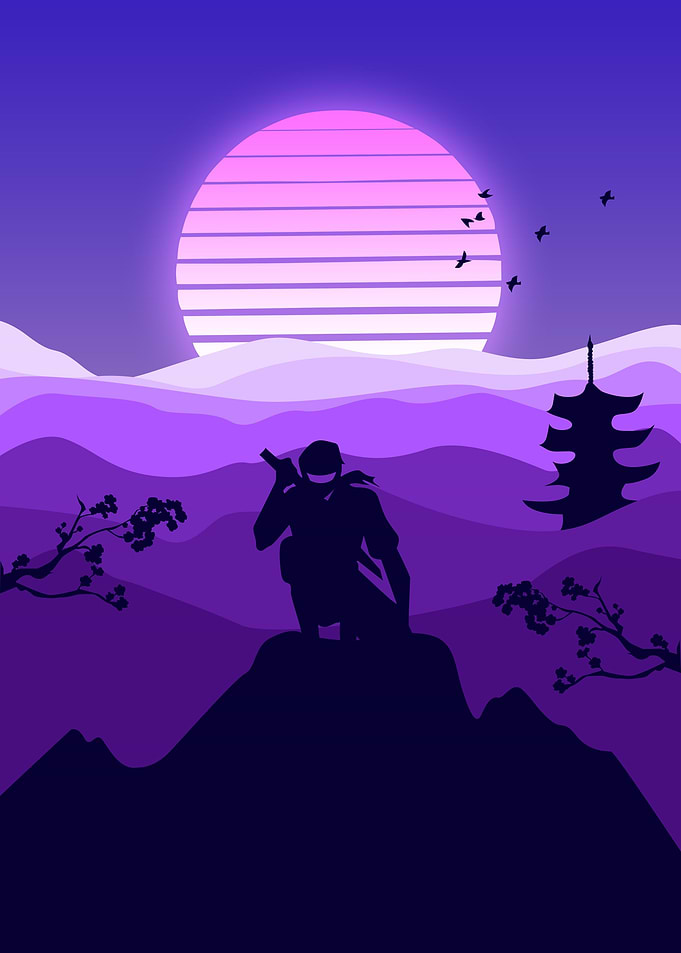 Cool ninja japan scenery