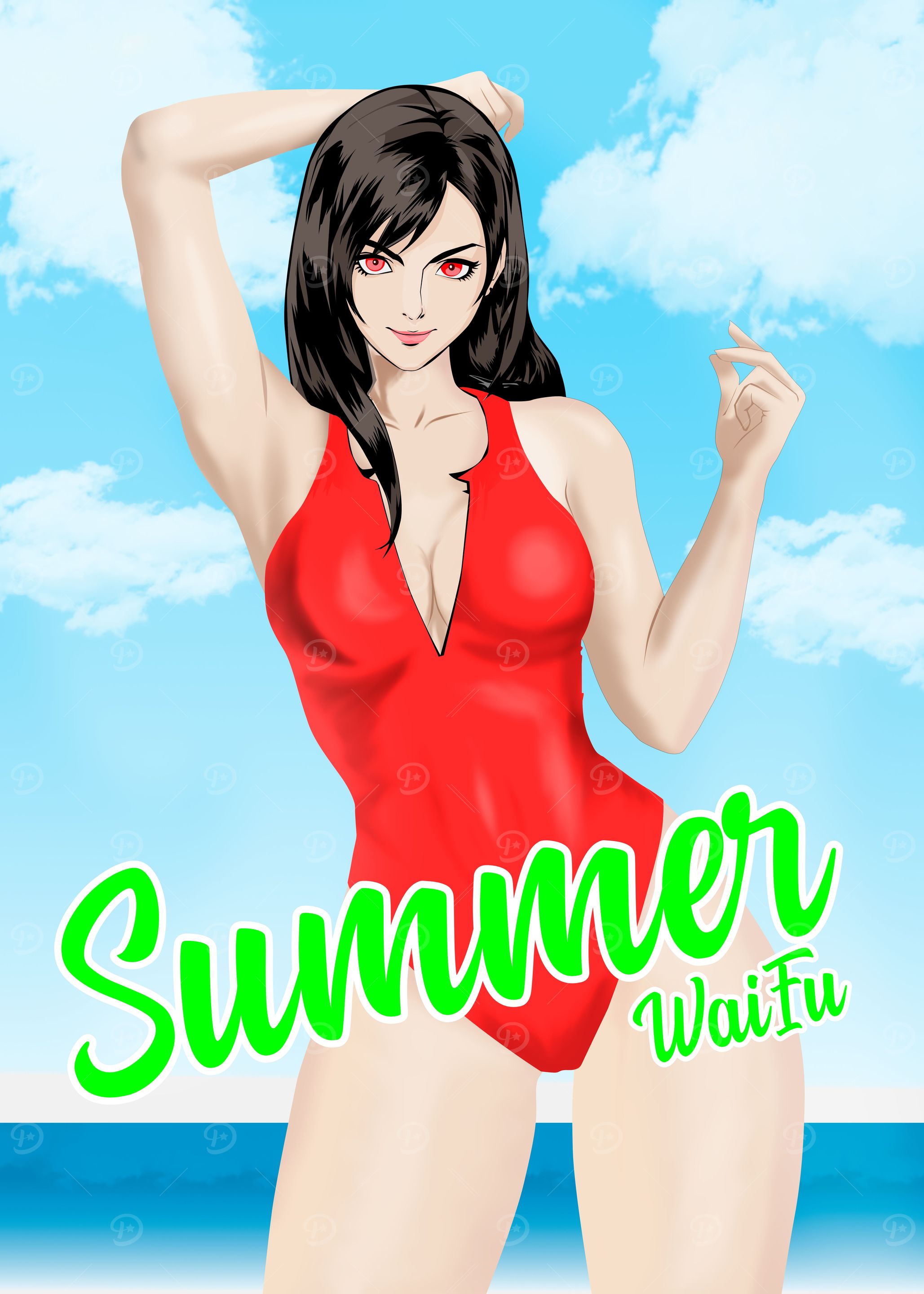 tifa lockhart beachwear