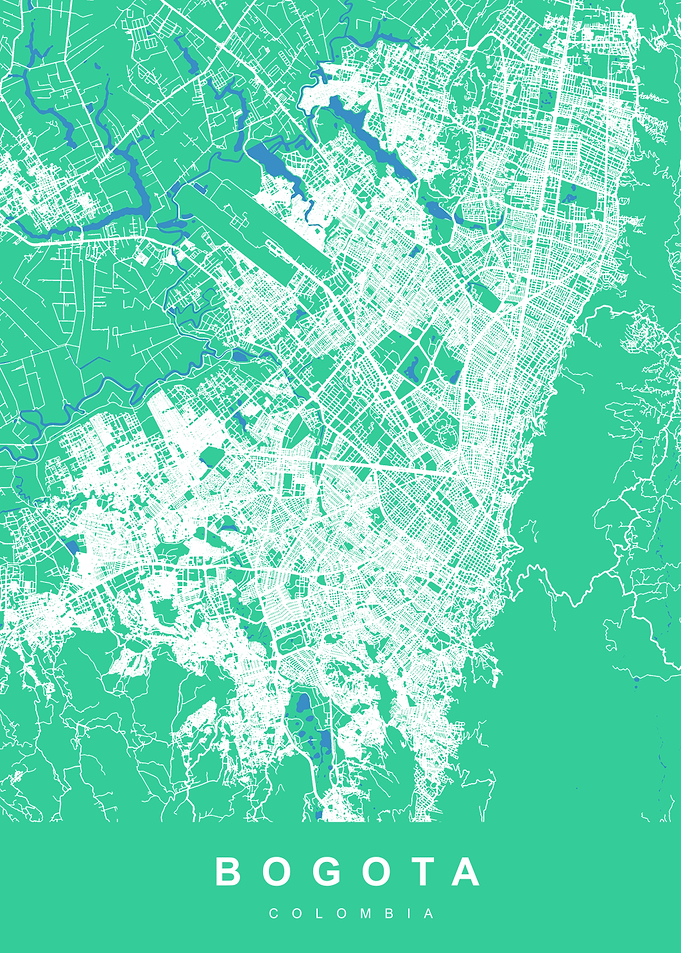 BOGOTA Map COLOMBIA