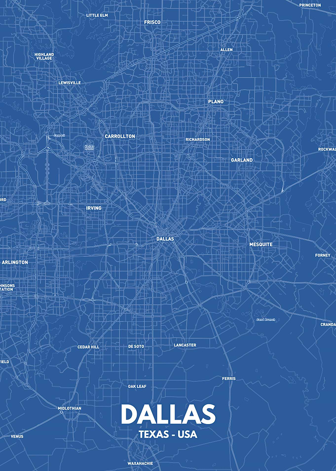 Dallas city map