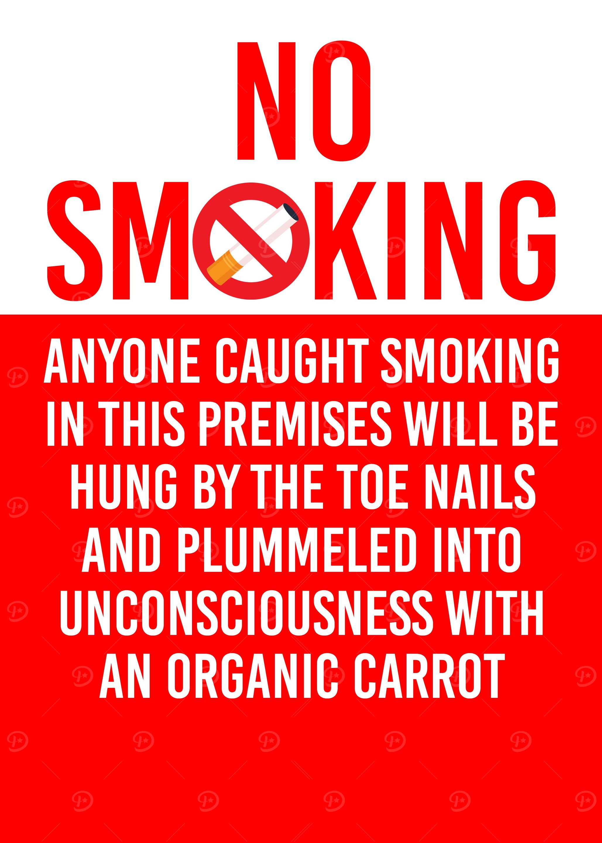 No Smoking Wall Sign Decor