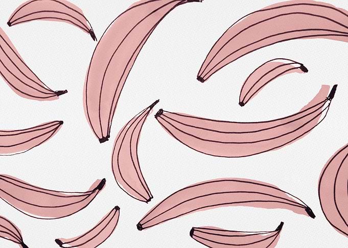 Pink bananas