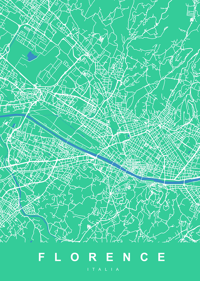 FLORENCE Map ITALY