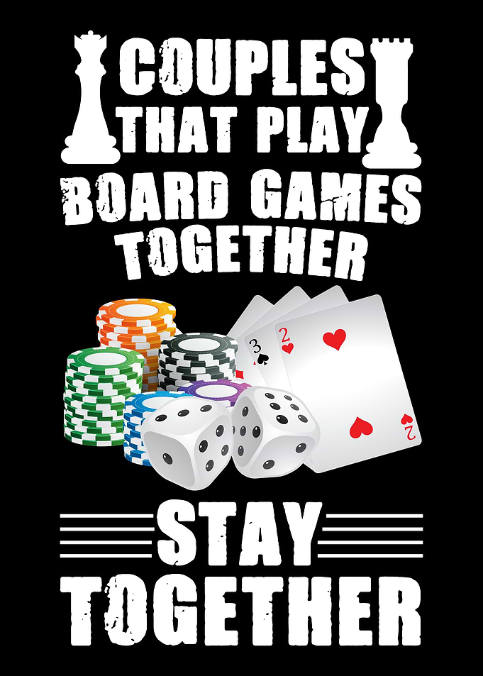 Couple play Board games