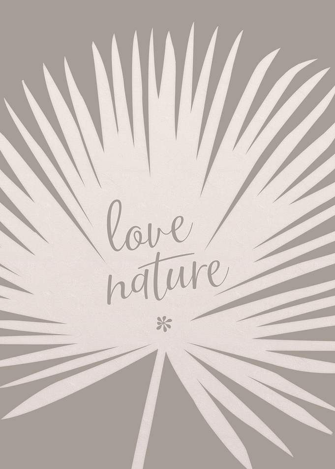 Love nature brown design