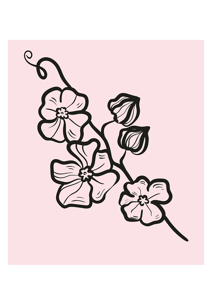 Tropical modern floral