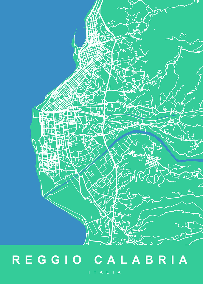 REGGIO CALABRIA Map ITALY