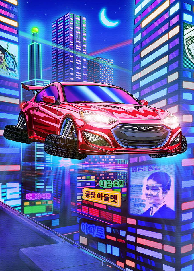 Genesic Coupe Cyberpunk