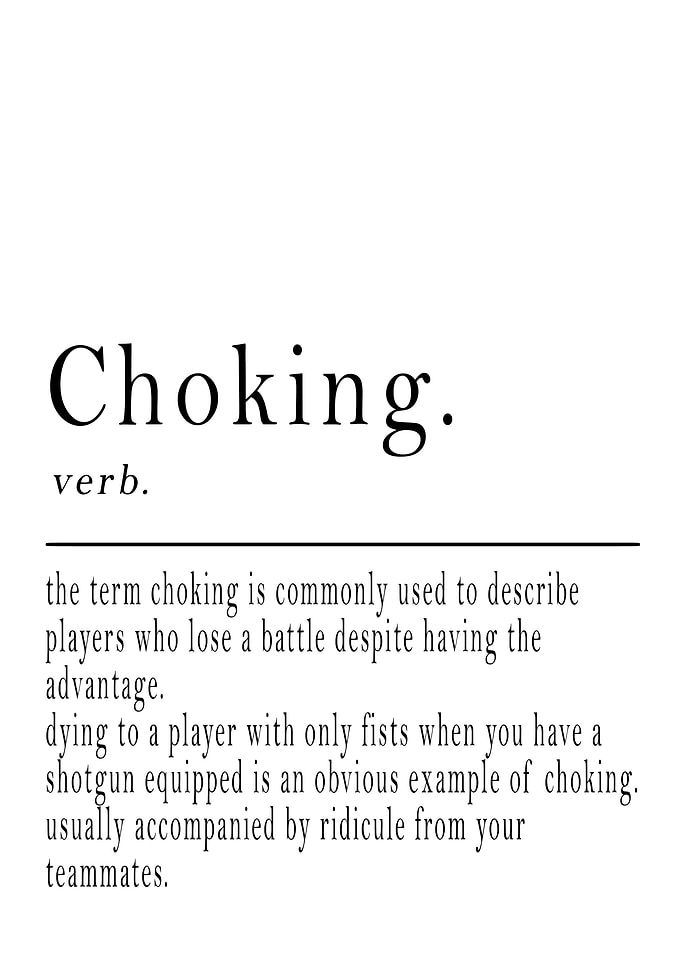 Choking Definition