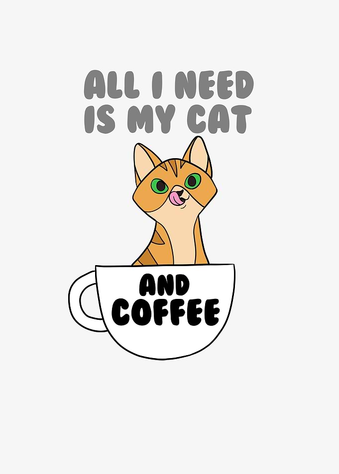 Coffee cat Love